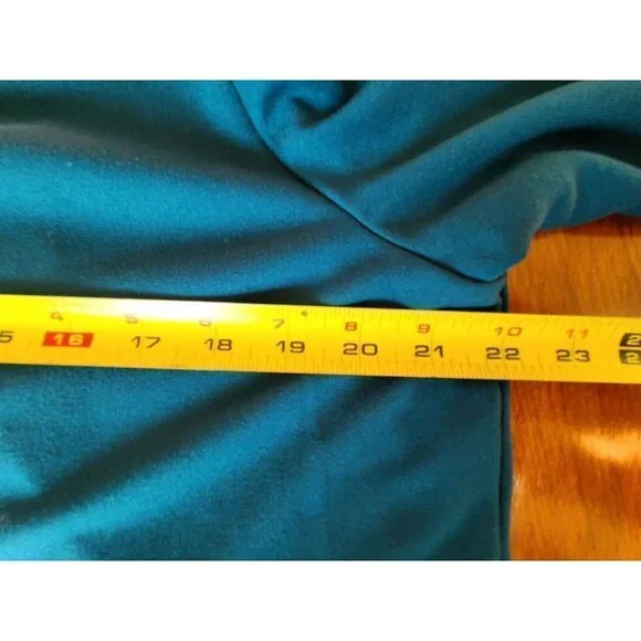 J. Jill Women's Ponte Knit Teal Blue/Green Tunic SZ XL With Side Buttons - Picture 10 of 14